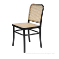 Simple Durable Natural Wood Knitting Dining Chair